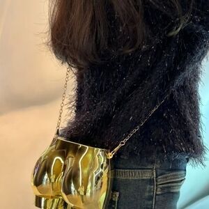 Gold Metallic Women's Bag